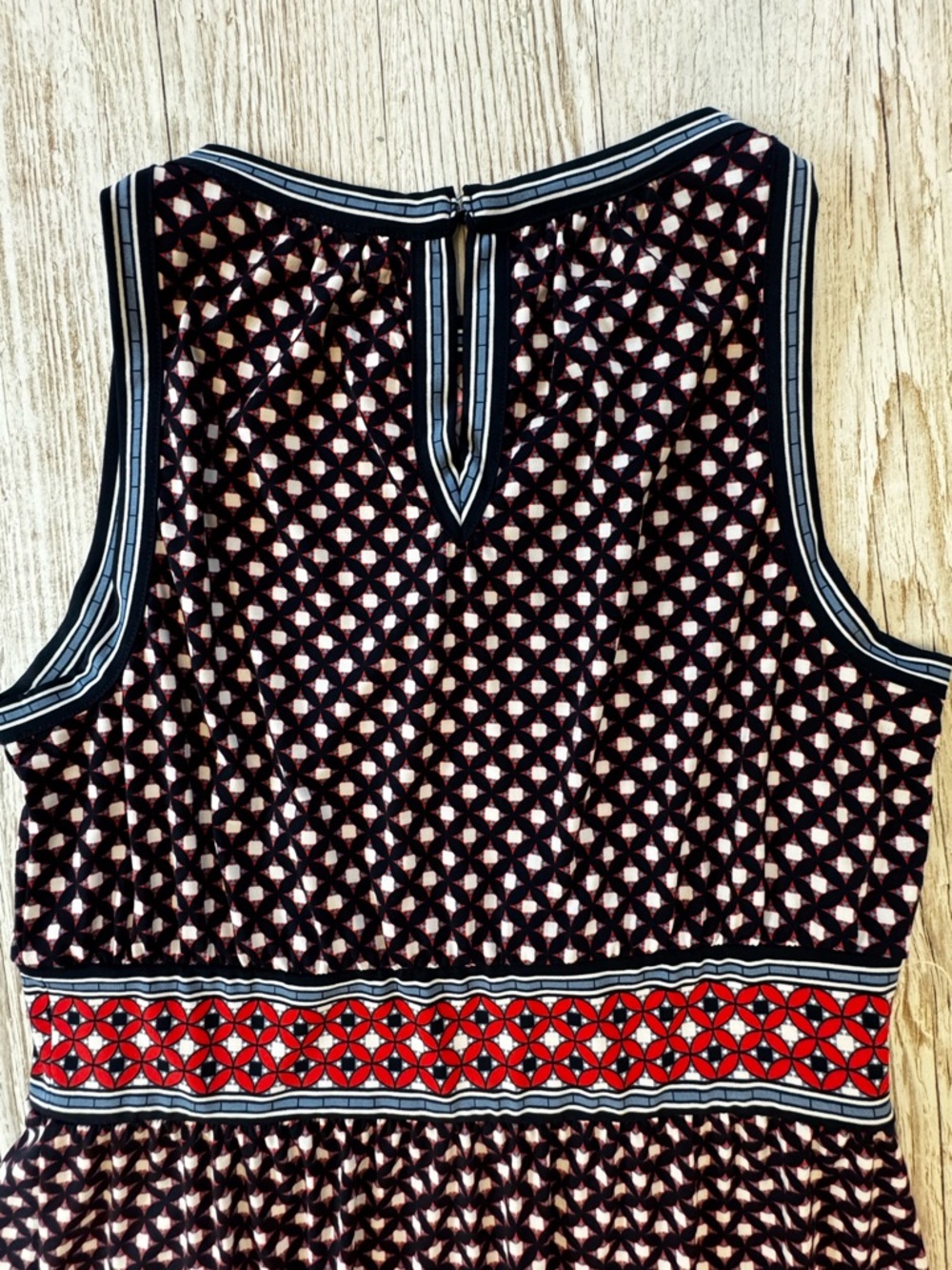 Max Studio Sleeveless Maxi Dress Geometric Patterned M - Picture 5 of 12
